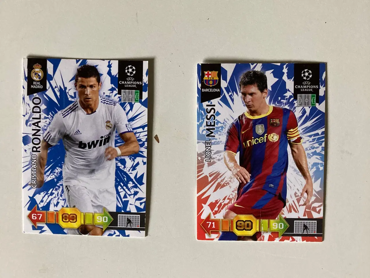 Billede 1 - Messi og Ronaldo kort, Panini XL 2010/2011