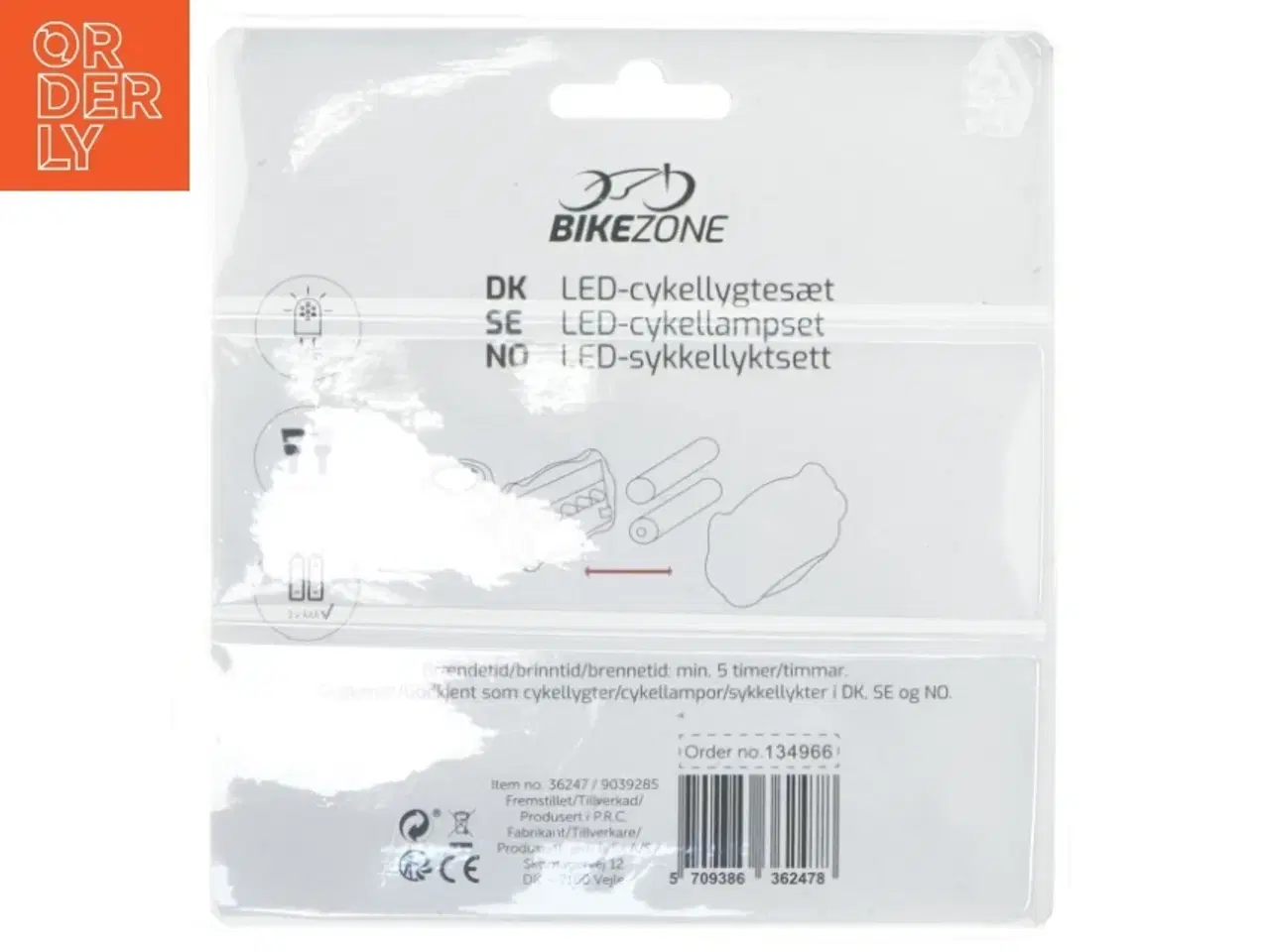 Billede 2 - LED Cykellygtesæt fra BikeZone
