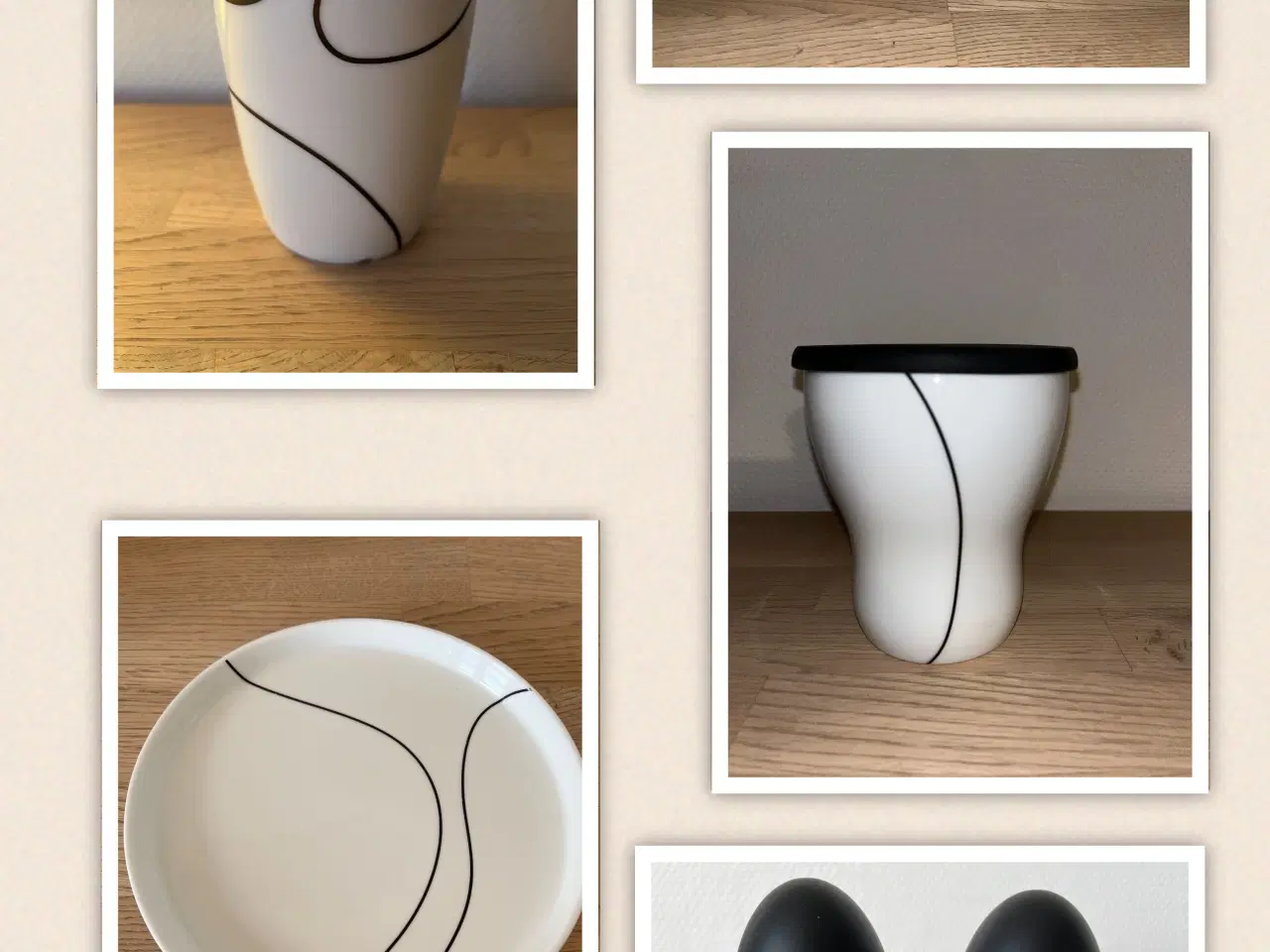 Billede 7 - MENU SORT KONTUR Sukkerskål og Mælkekande