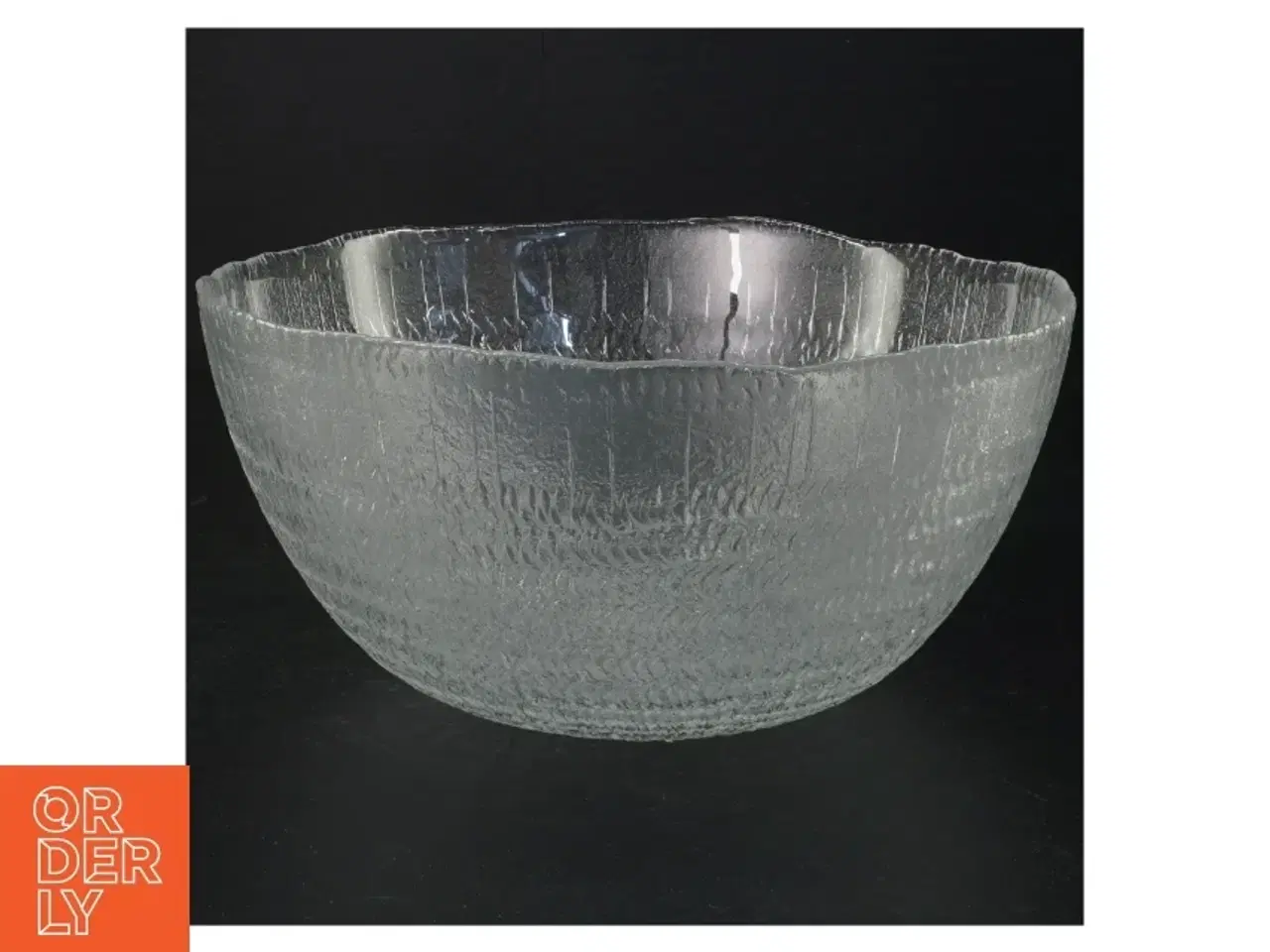 Billede 1 - Dekorativ glasskål (str. Ø 23 cm)