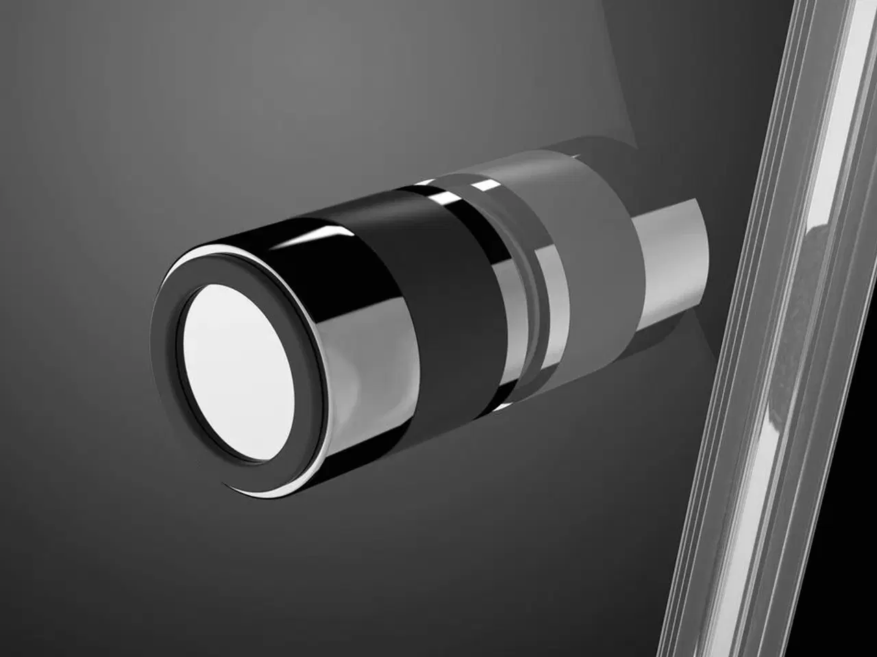 Billede 3 - DSFEK9999 Savona 110 firkantet flex klart glas, skræddersyet krom