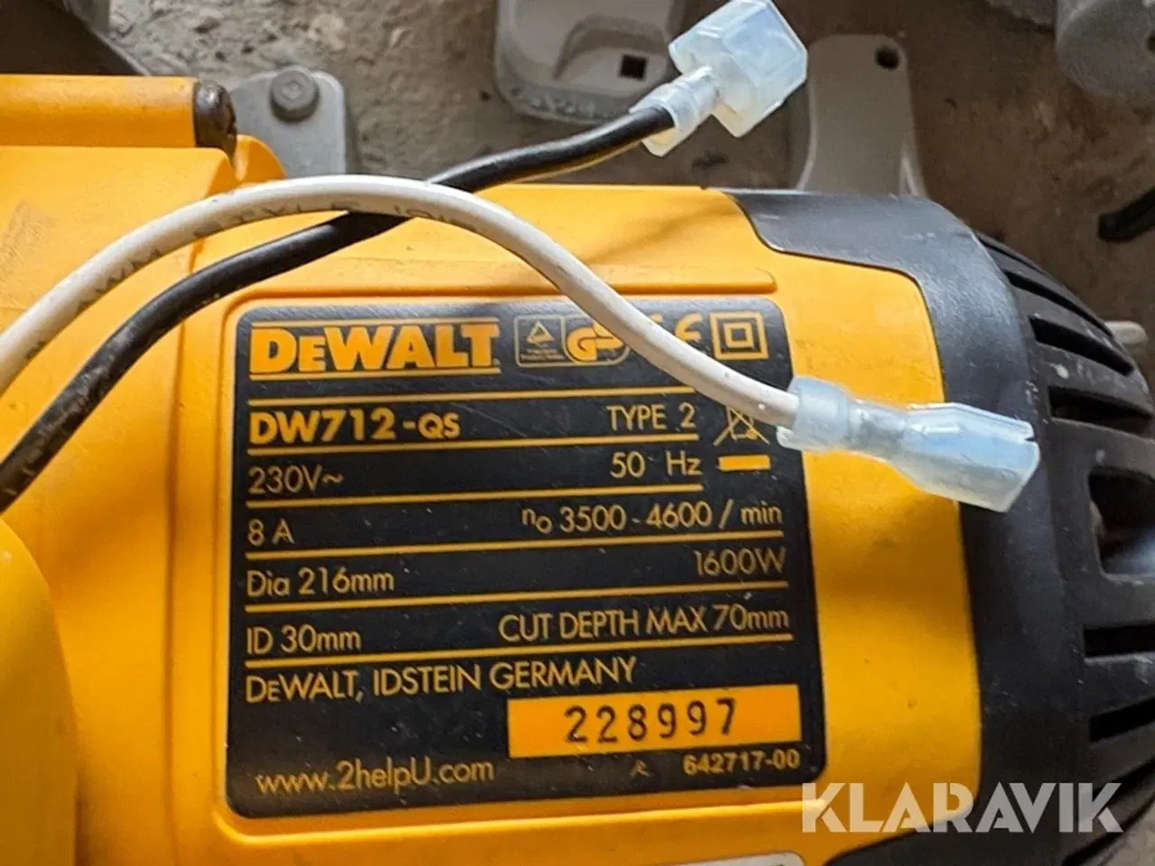 Billede 4 - Kapsav DeWalt DW712-QS & FWS773-QS