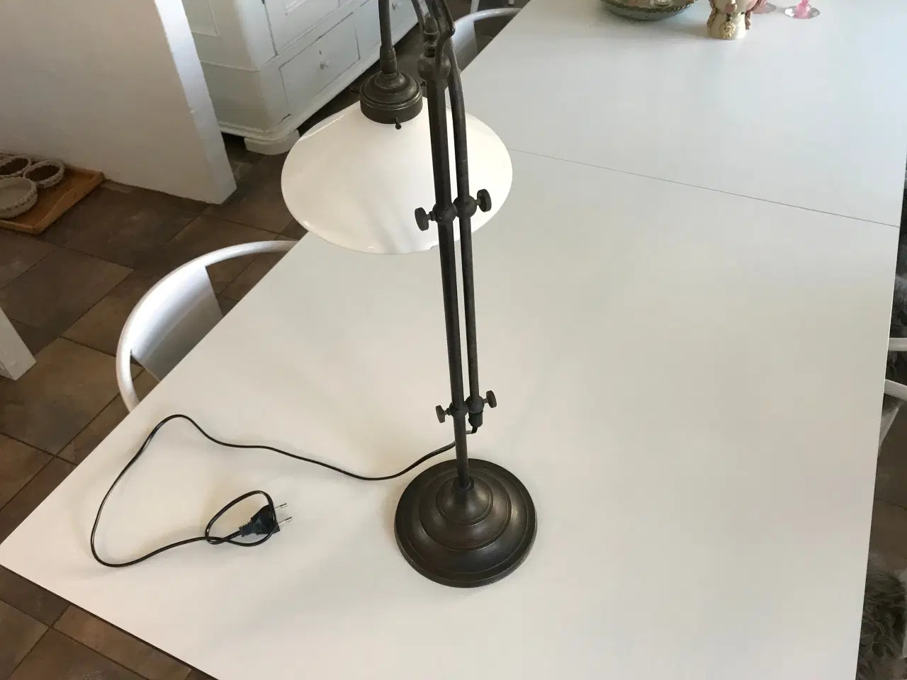 Billede 3 - Fin gammel messinglampe