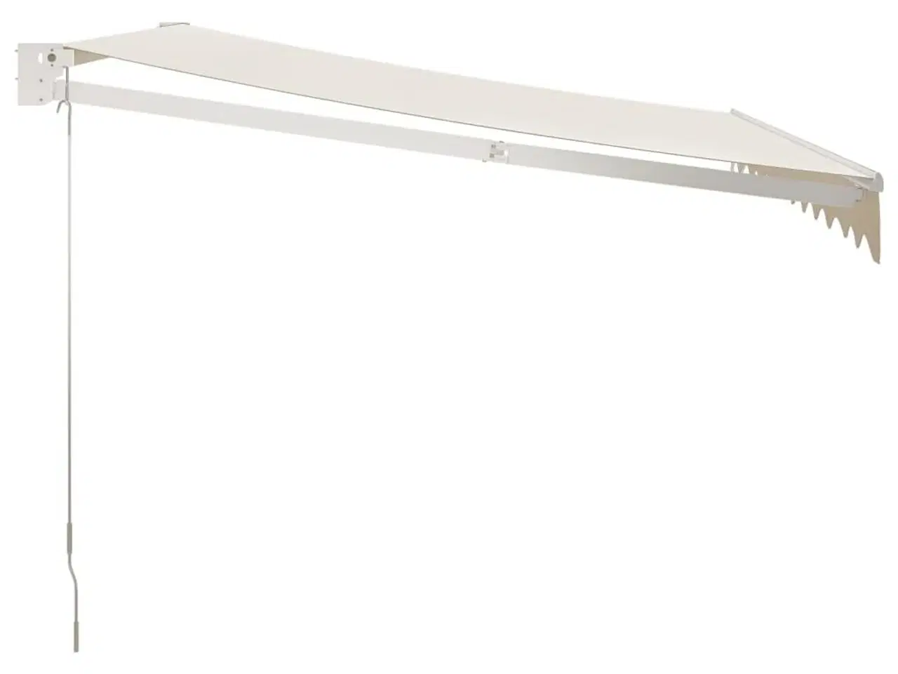 Billede 4 - Foldemarkise manuel betjening 3x2,5 m stof aluminium creme