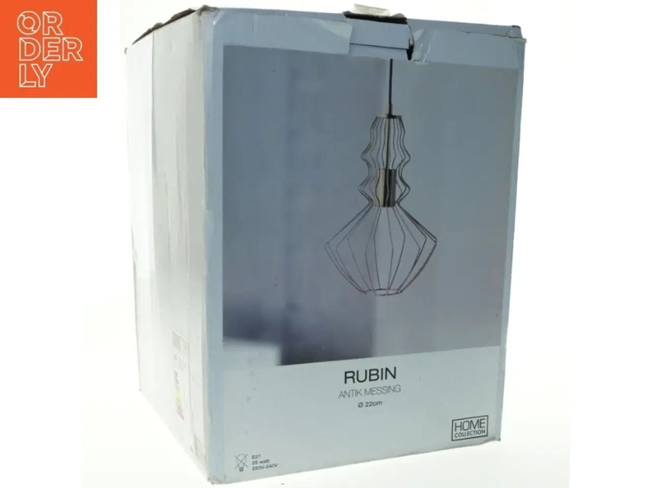 Billede 4 - Pendellampe, antik messing fra Home Collection (str. Ø 22 cm)