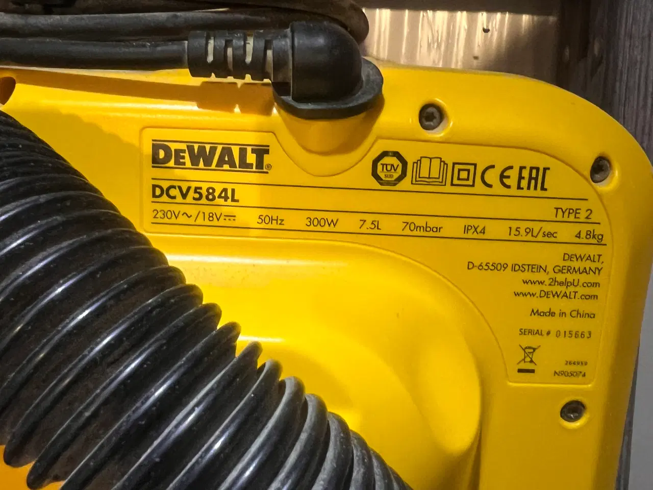 Billede 2 - DeWalt 18v støvsuger