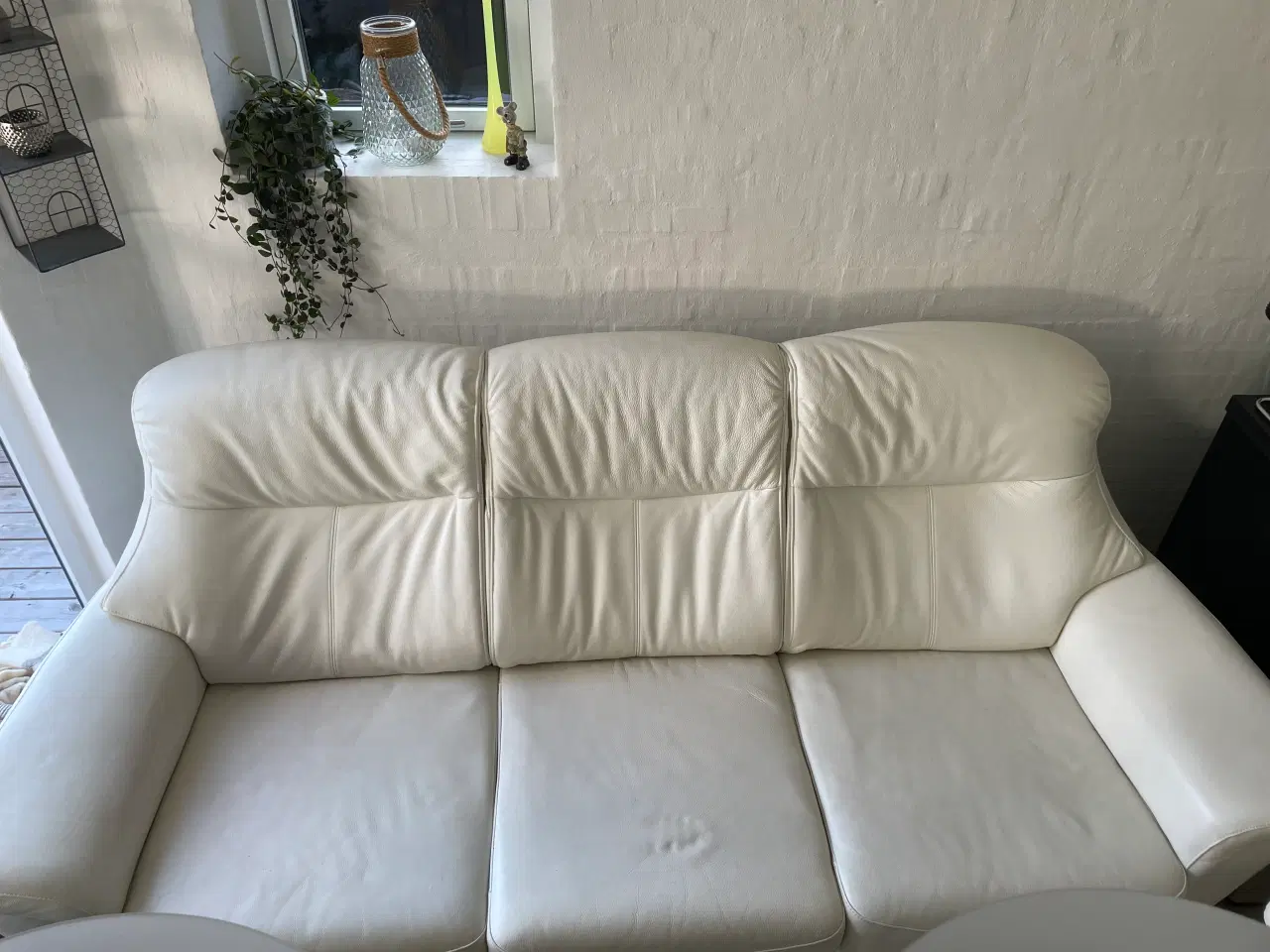 Billede 2 - Læder sofagruppe