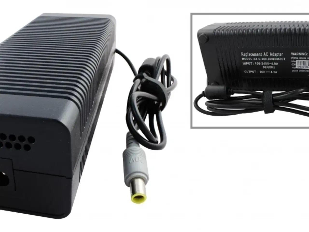 Billede 1 - IBM-Lenovo 170W 20V 8.5A strømforsyning med 7.9mm x 5.5mm Pin In Tip - Kompatibel