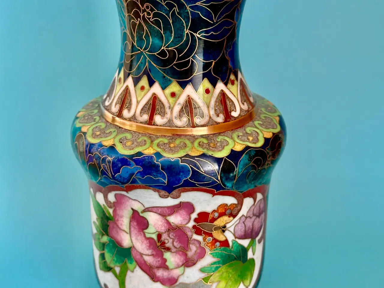 Billede 8 - Antik CLOISONNE vase sælges