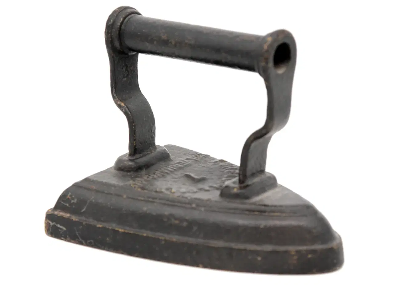 Billede 2 - Tung engelsk støbejerns dørstop – strygejern No. 7