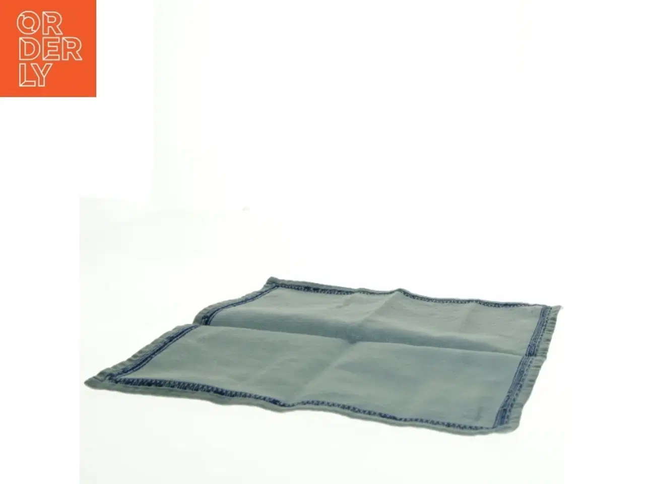 Billede 1 - Blåt bomuldsklæde (str. 31 x 31 cm)