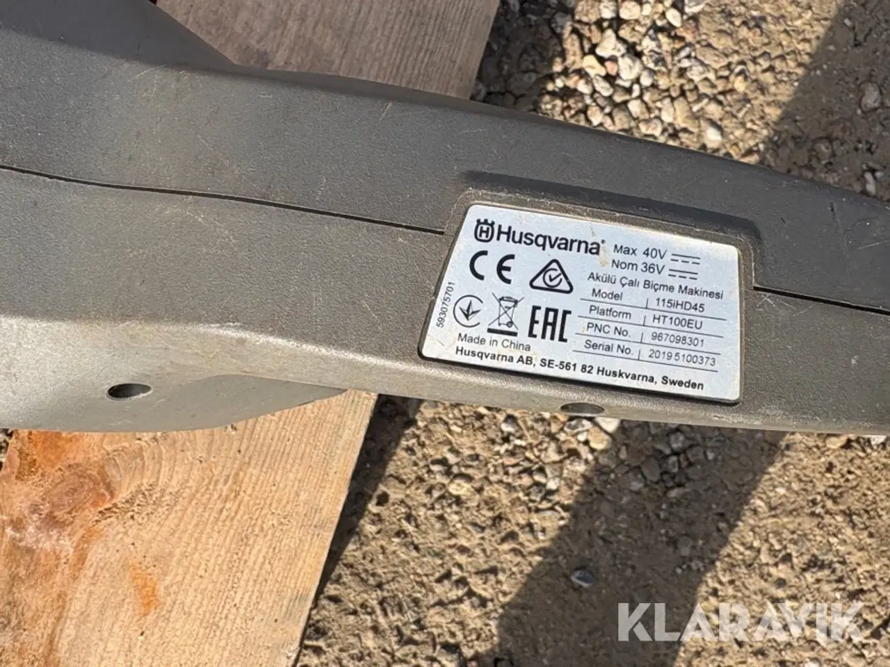 Billede 9 - Hæk klipper Husqvarna 115iHD45