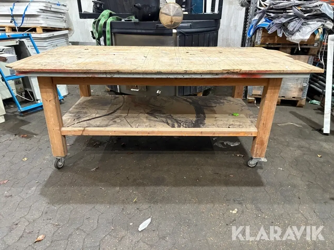 Billede 6 - Arbejdsbord - på hjul