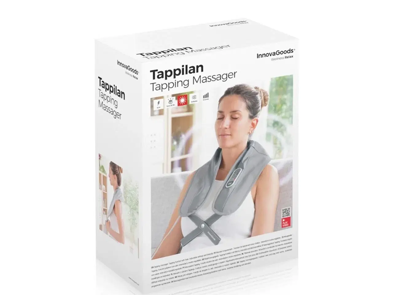 Billede 2 - Tappilan - Elektrisk opvarmet tapping/percussiv nakkemassager, grå