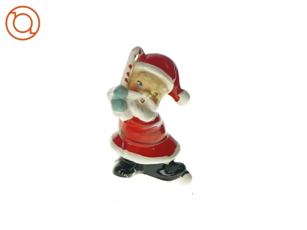 Billede 1 - Dekorativ julemandsfigur  fra Ukendt (str. HØ:10x6cm)