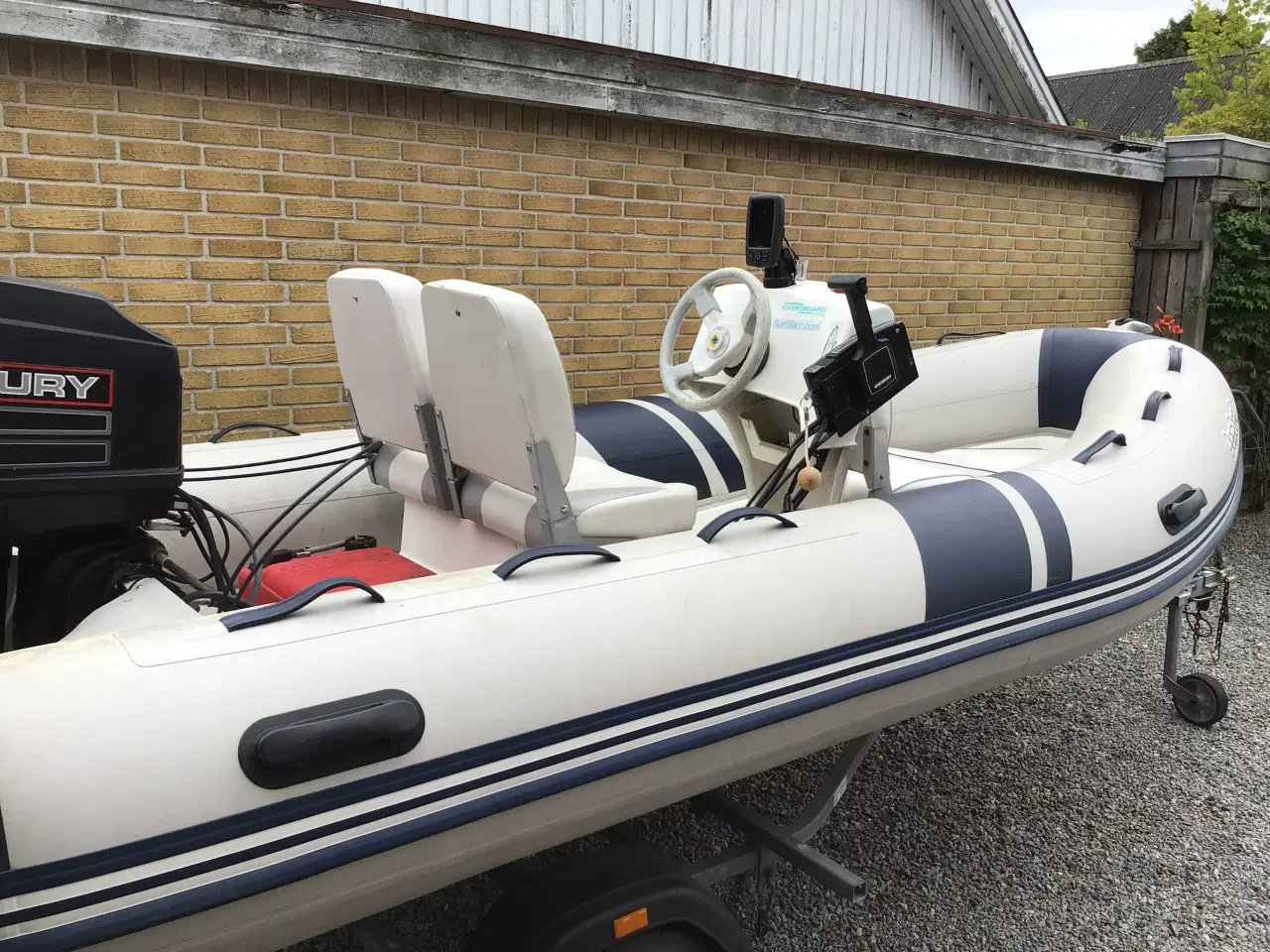 Billede 5 - Rib båd med 60 hk motor og trailer 