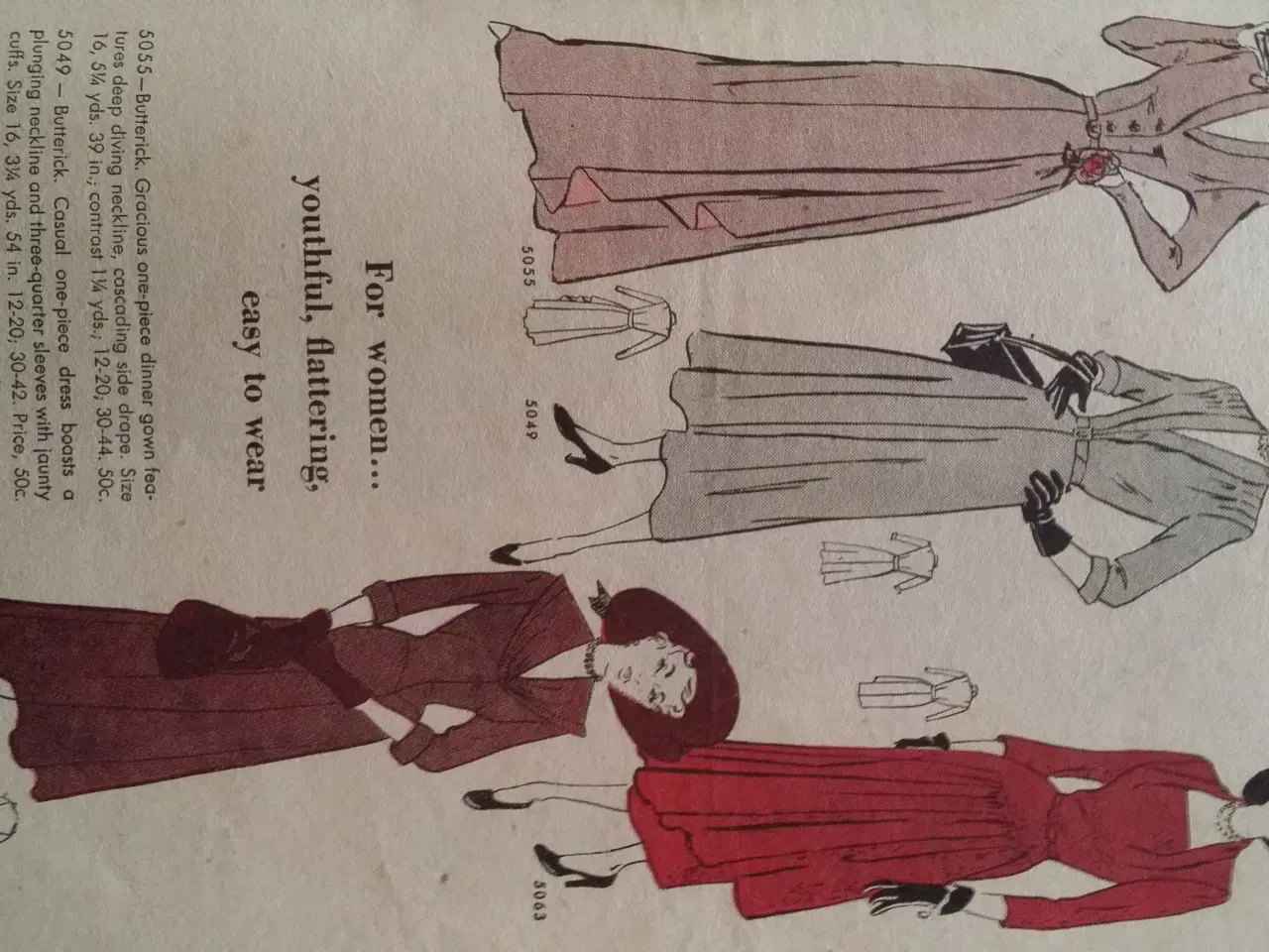 Billede 3 - Butterick Fashion news. 1949