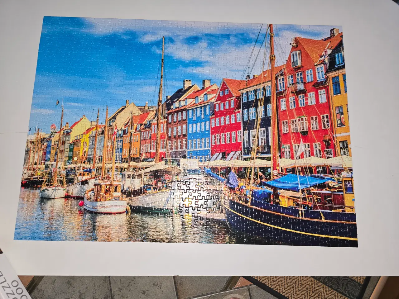 Billede 2 - Puslespil, Nyhavn, 1000 brikker