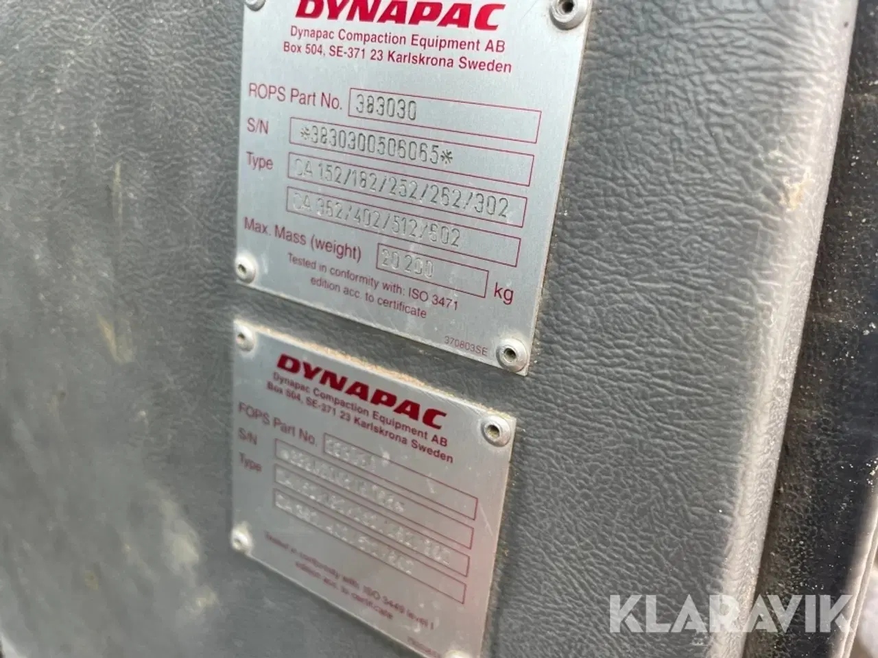 Billede 12 - Vejtromle Dynapac CA152D