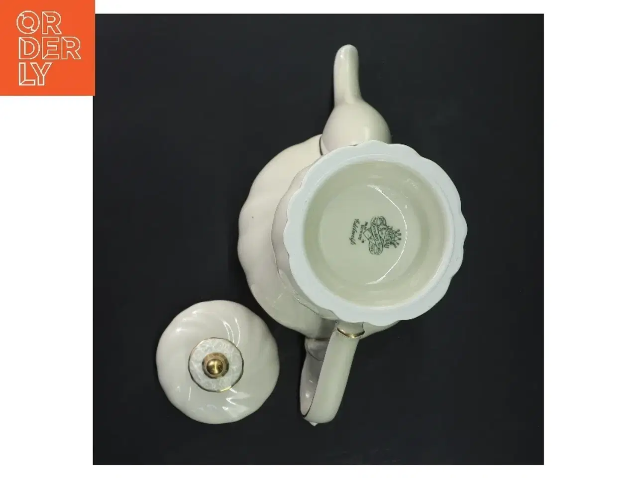 Billede 3 - Porcelæns tekande med låg fra Edelweiß (str. 25x23 cm)