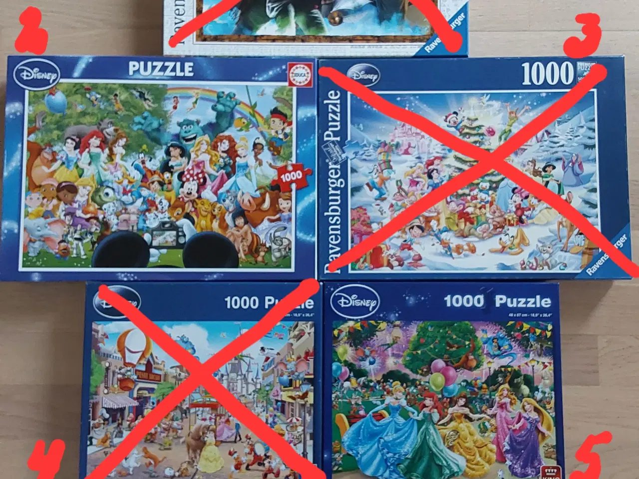 Billede 1 - Disney puslespil 1000 brikker