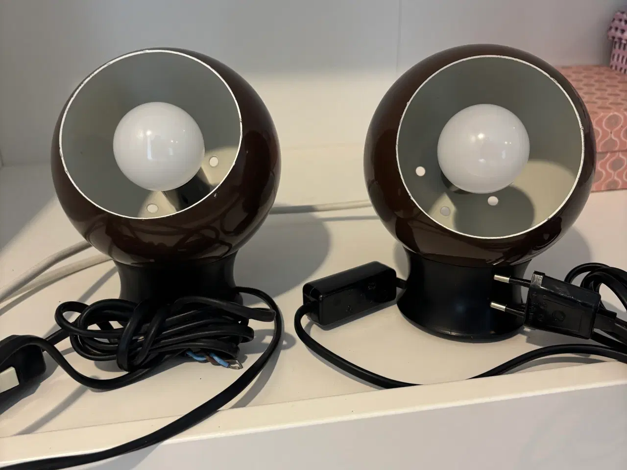 Billede 5 - Retro kugle væglamper m magnet 