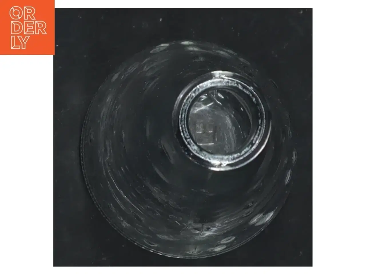 Billede 2 - Glasvase med prikket mønster (str. 18,5x7 cm)