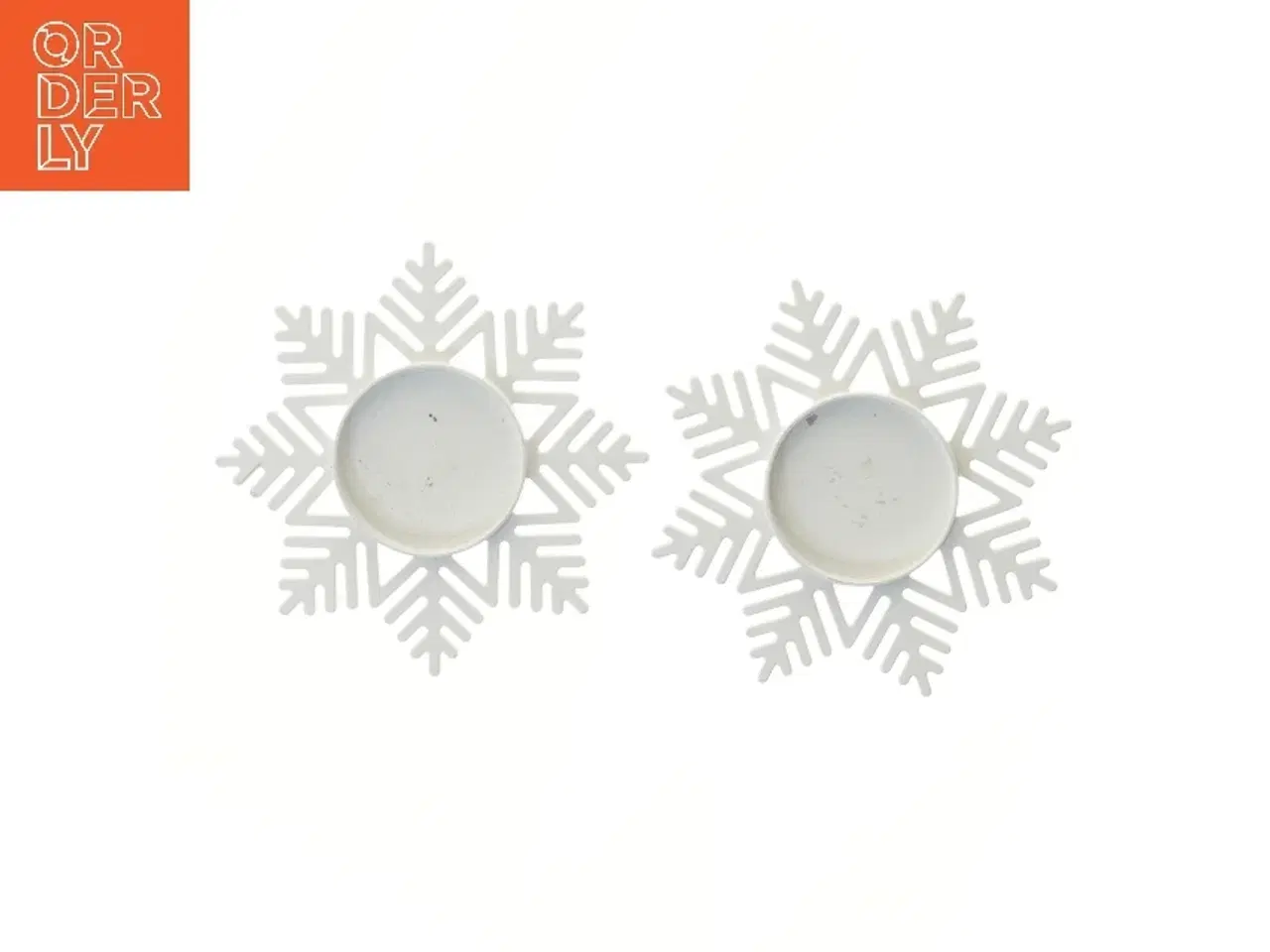 Billede 1 - Snefuglefyrfadslysestager (str. 17,5 cm)