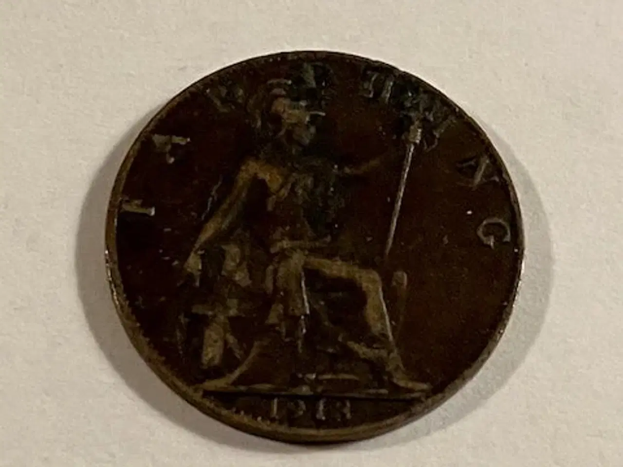 Billede 1 - Farthing 1913 England