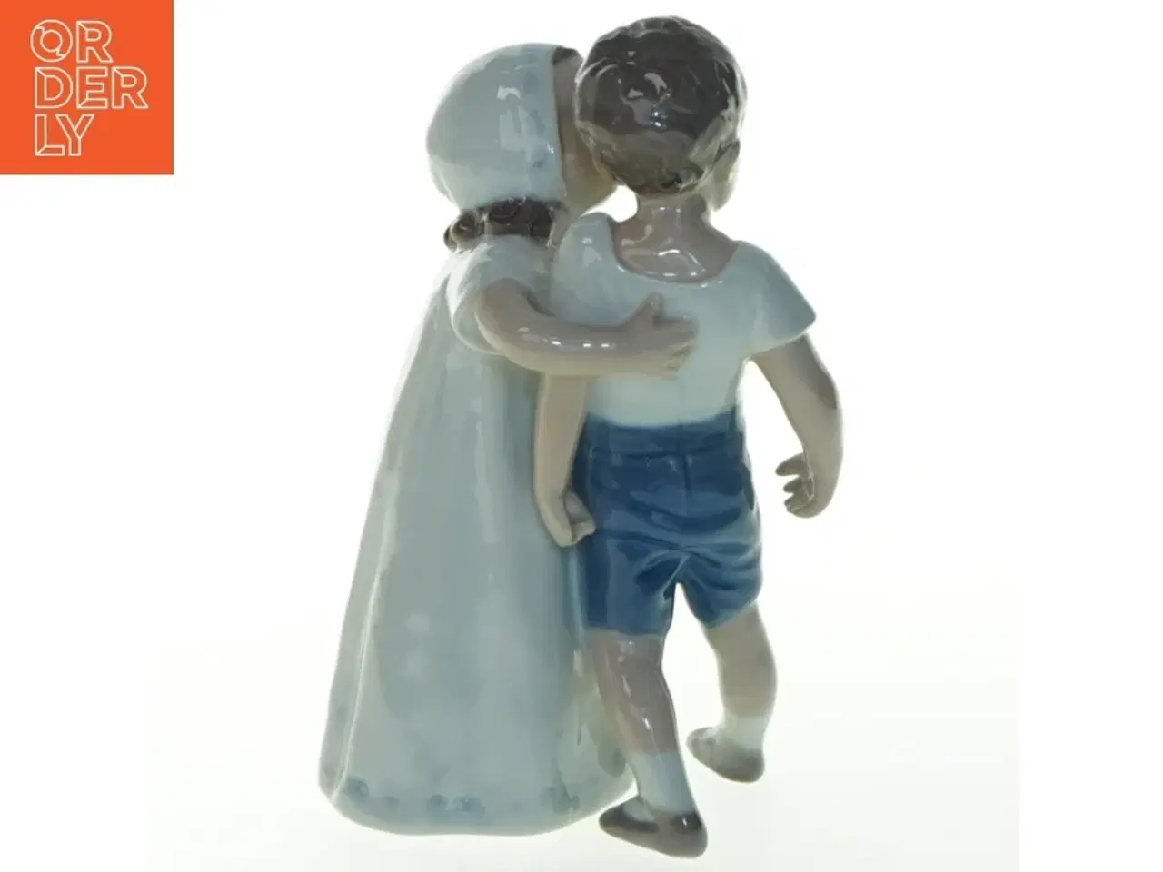 Billede 3 - Porcelænsfigur af to børn fra B&G (str. 18x10 cm)