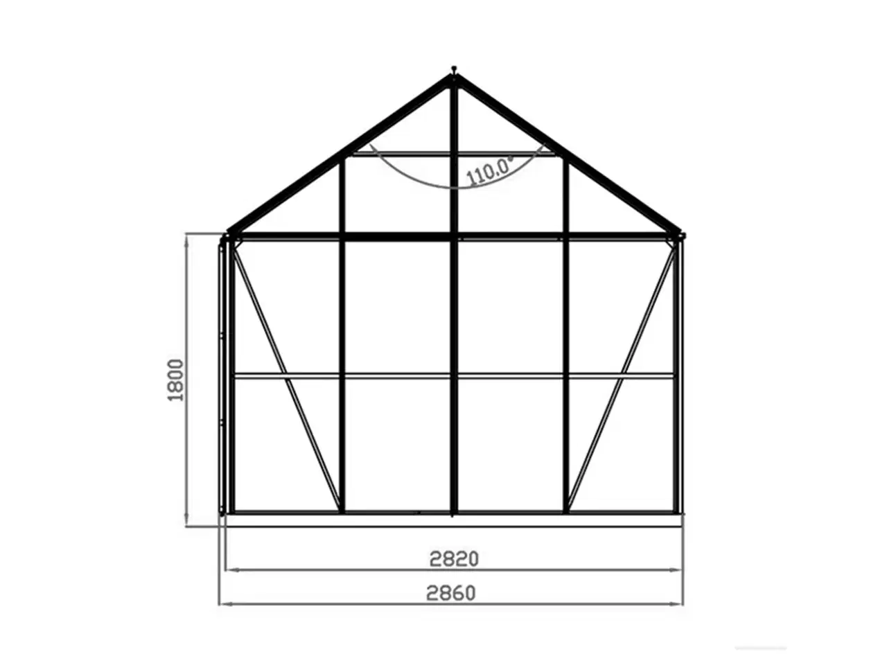 Billede 12 - Orangeri/pavillon /Havepavillon glas 8,06m², 2,82x