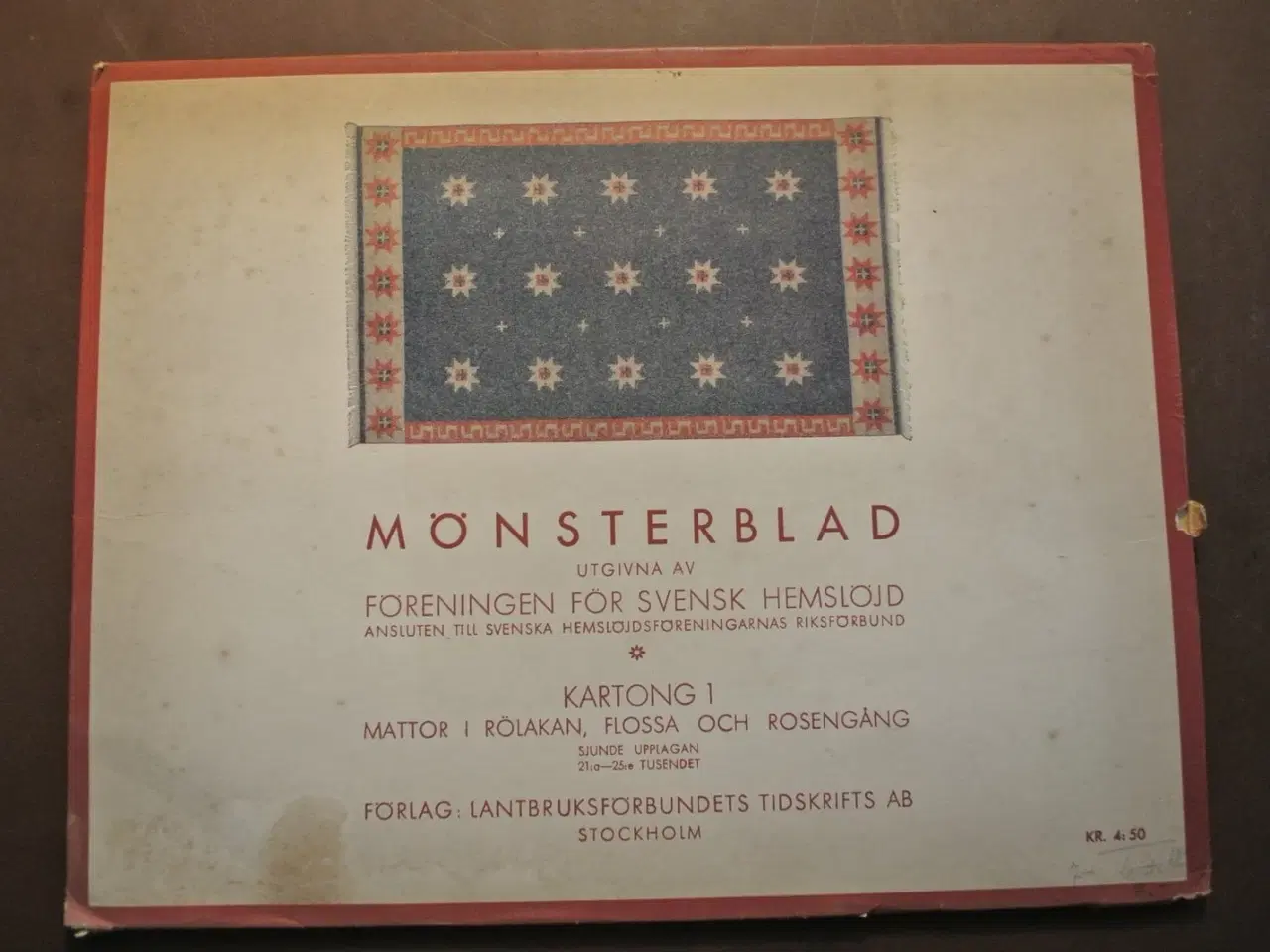Billede 1 - mönsterblad kartong 1 mattor i rölakan, flossa och