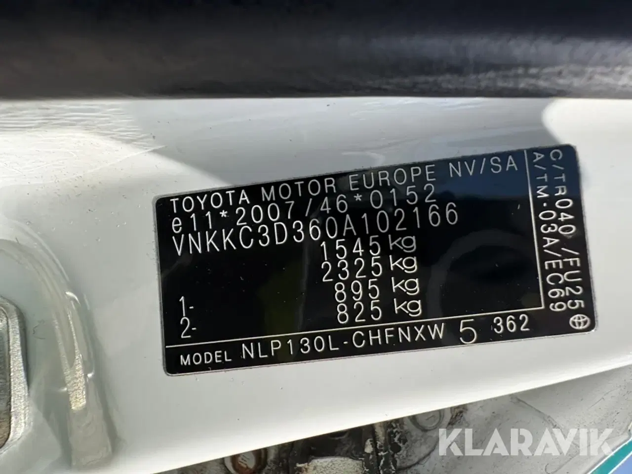Billede 6 - Varebil Toyota Yaris Van 1.4 D-4D