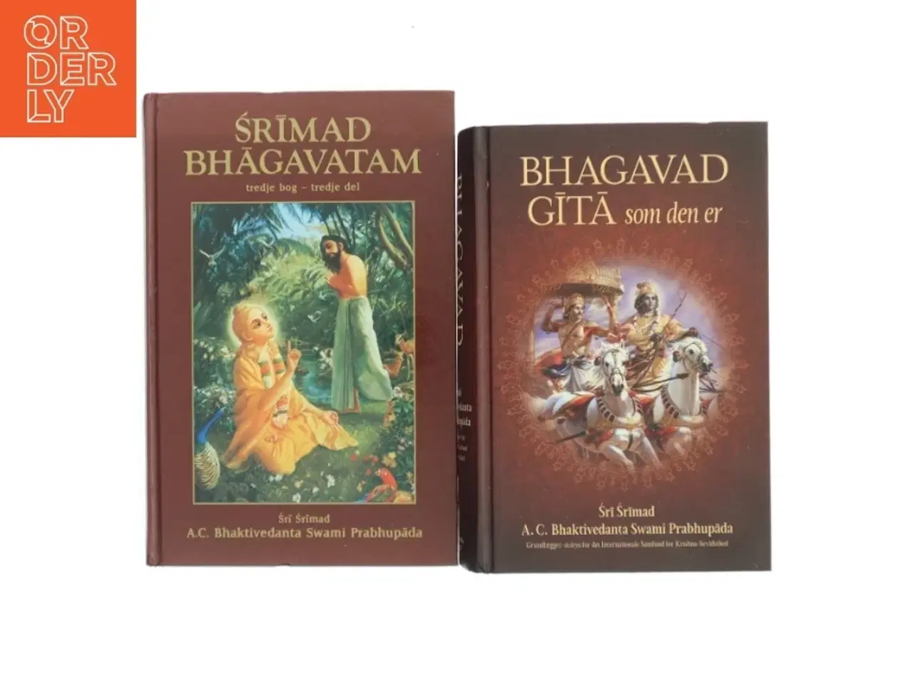Billede 1 - Bhagavad-gītā som den er : med den originale sanskrittekst, romersk translitteration, oversættelse ord for ord til dansk, oversættelse og