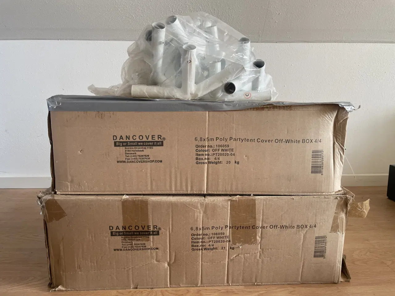 Billede 3 - Partytelt Elegance, ottekantet 6,8x5m, Hvid