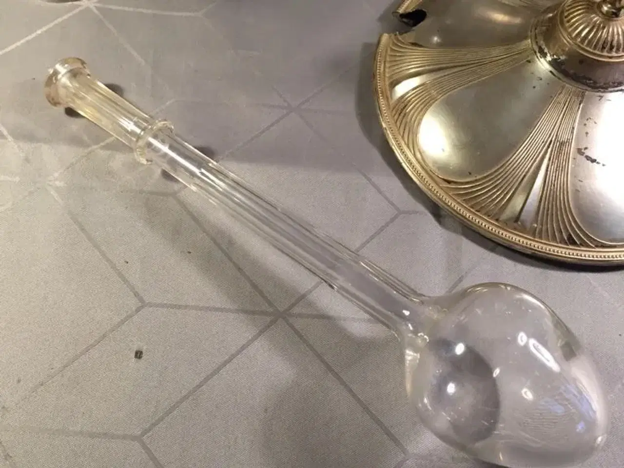 Billede 6 - Punchbowle i glas og sølv