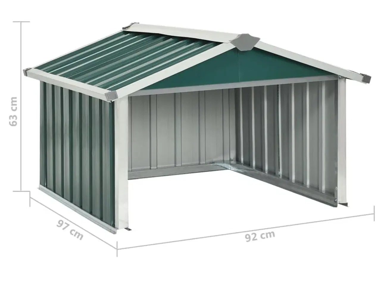 Billede 9 - Garage til robotplæneklipper 92x97x63 cm galvaniseret stål grøn