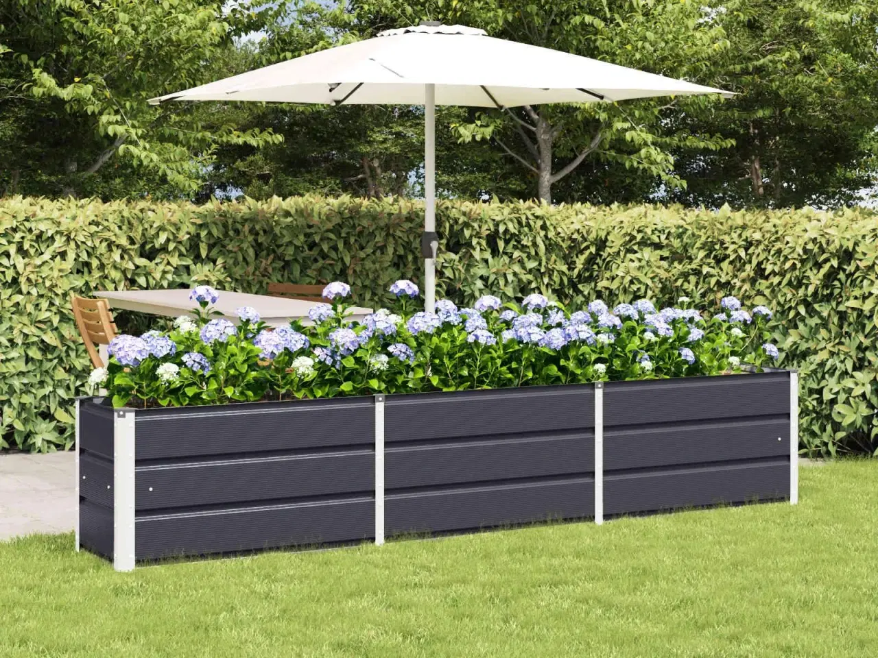 Billede 1 - Plantekasse Antracit 240 x 40 x 45 cm Stål