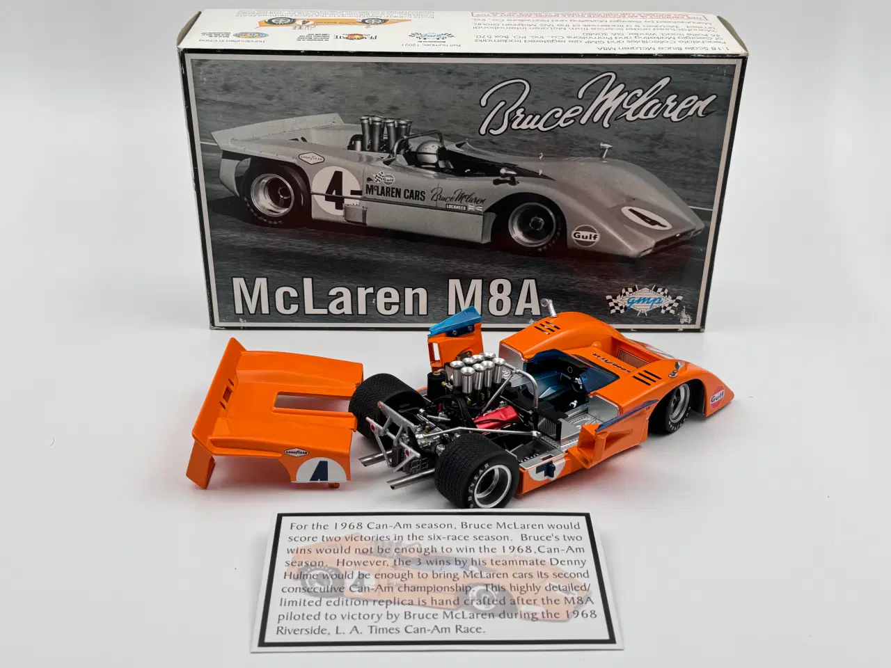 Billede 1 - 1968 McLaren M8A Chevrolet - Can-Am #4 - 1:18  