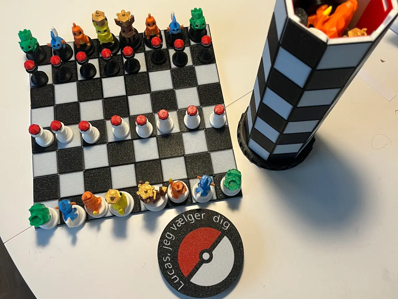 Billede 7 - Unikt foldbart Pokémon skaksæt – sjældent og sjovt