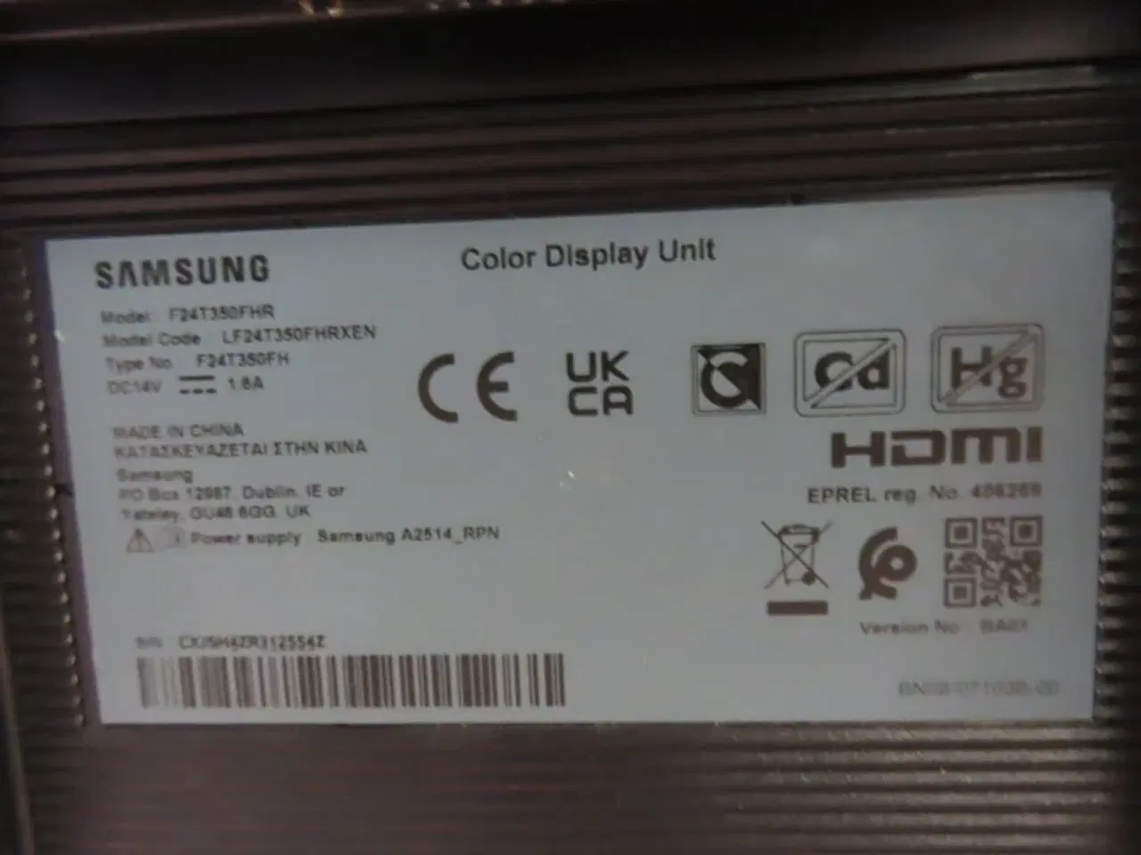 Billede 3 - 27" Computerskærm SAMSUNG F24T350HR