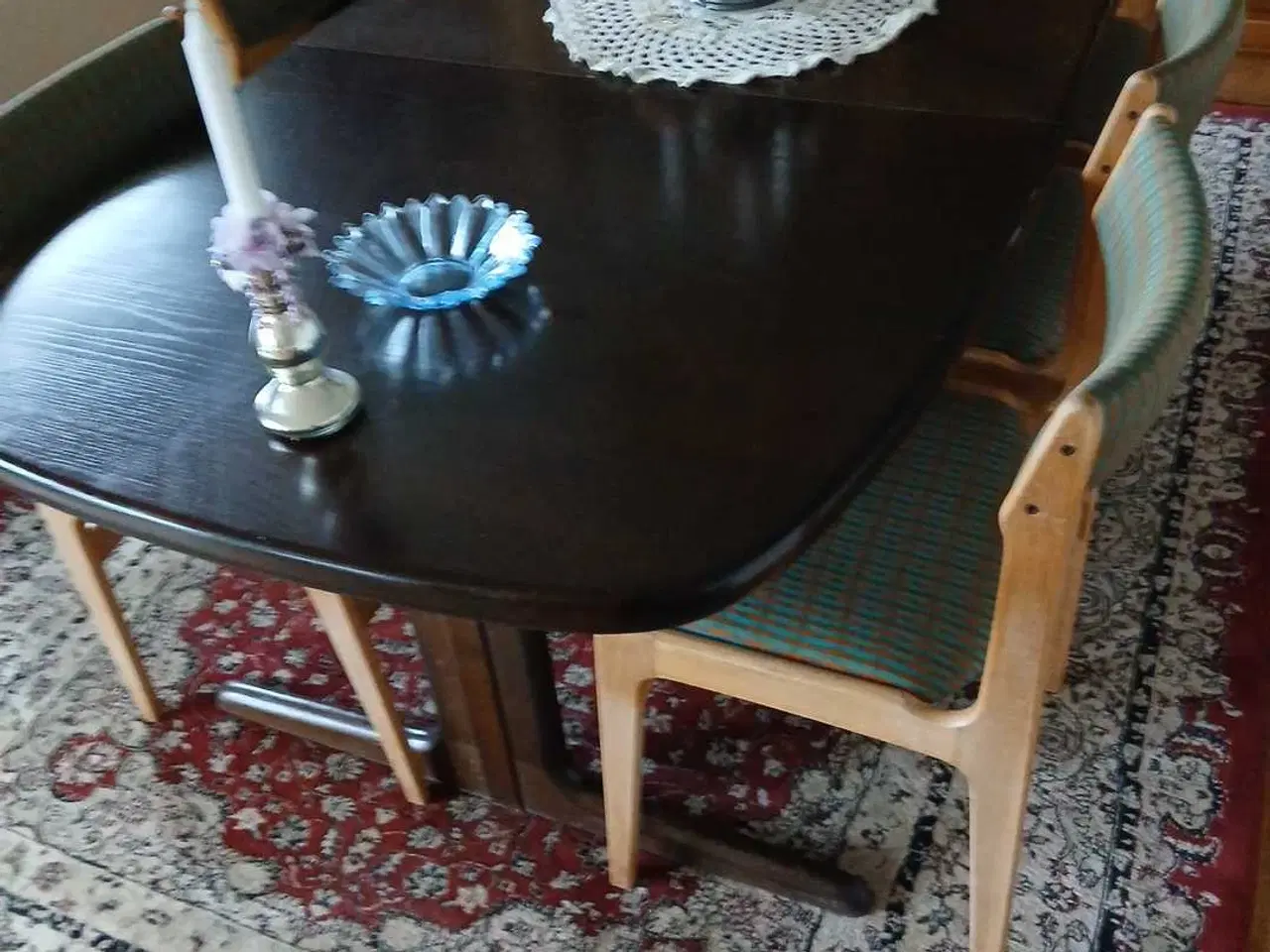 Billede 1 - Palisander spisebord massiv