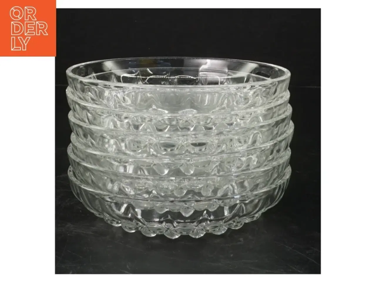 Billede 1 - Glas skåle, 6 styk (str. Ø. 14 cm. 6 styk)