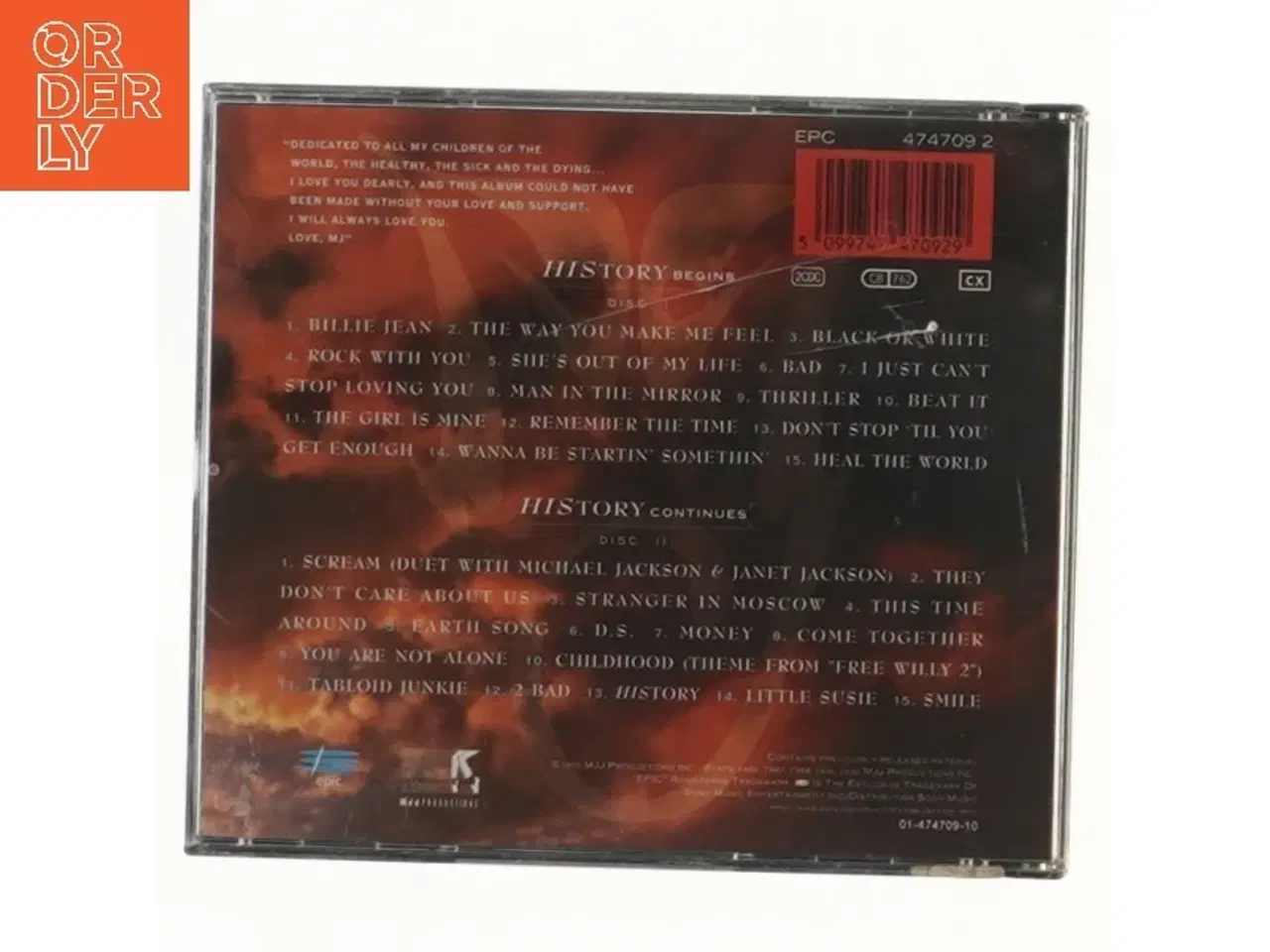 Billede 4 - Michael Jackson HIStory CD