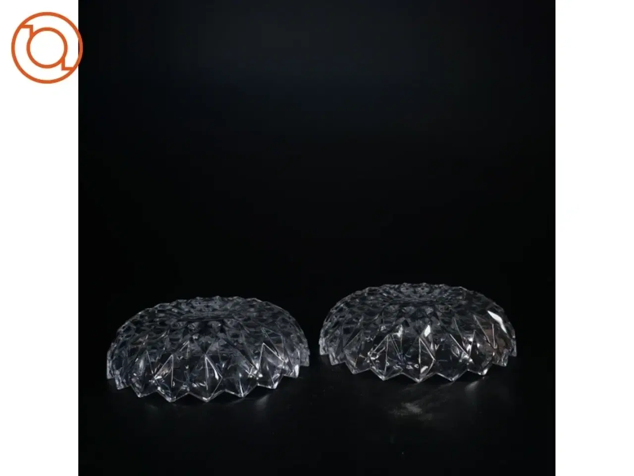 Billede 2 - Desserttallerkener i krystal