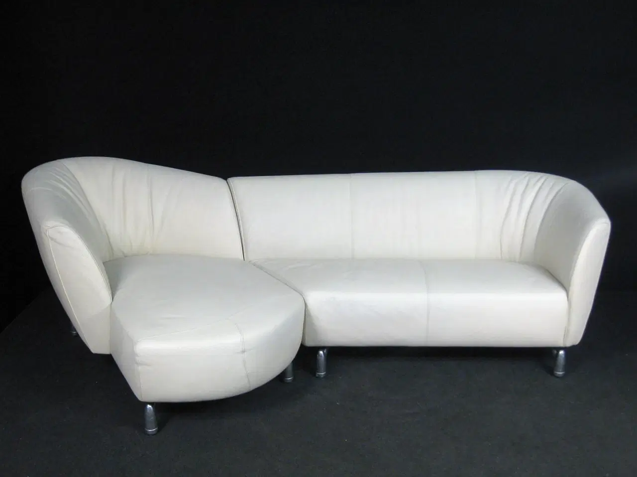 Billede 8 - Hvid læder sofa