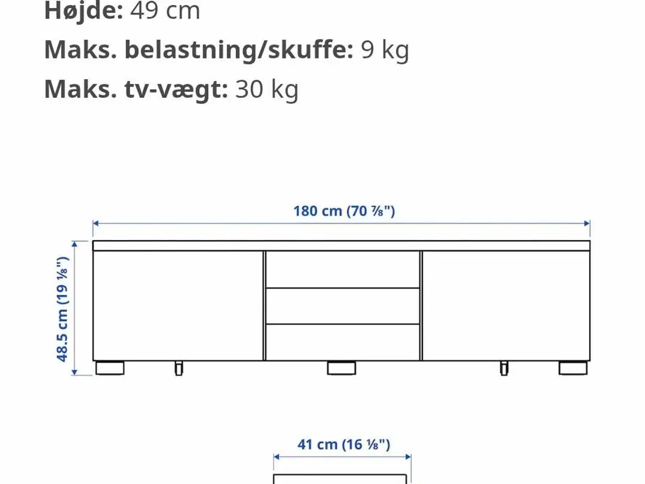 Billede 6 - Tv bord og overskab