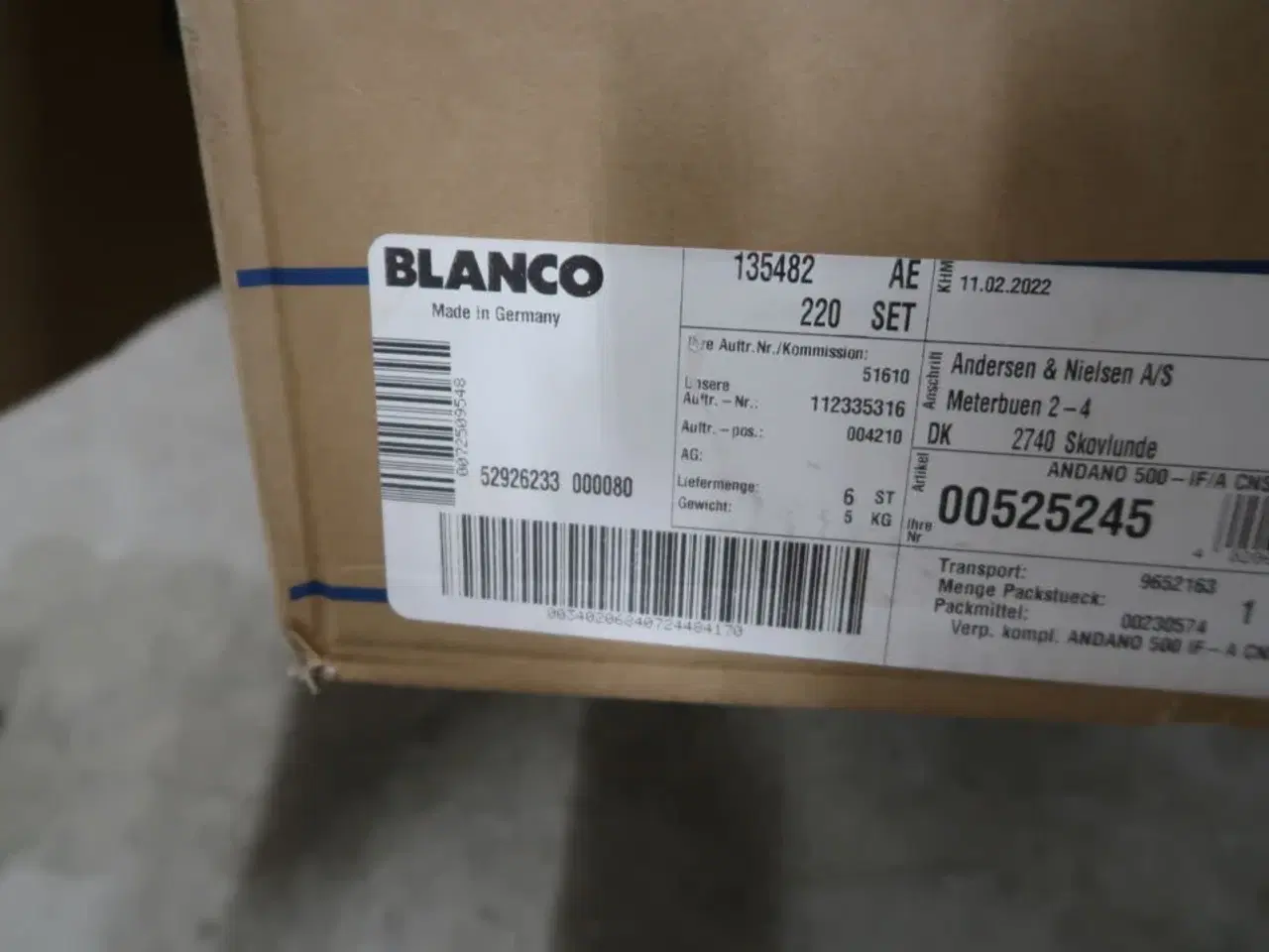 Billede 3 - Håndvask BLANCO Andano 500 IF/A Cns Sg Af Spule