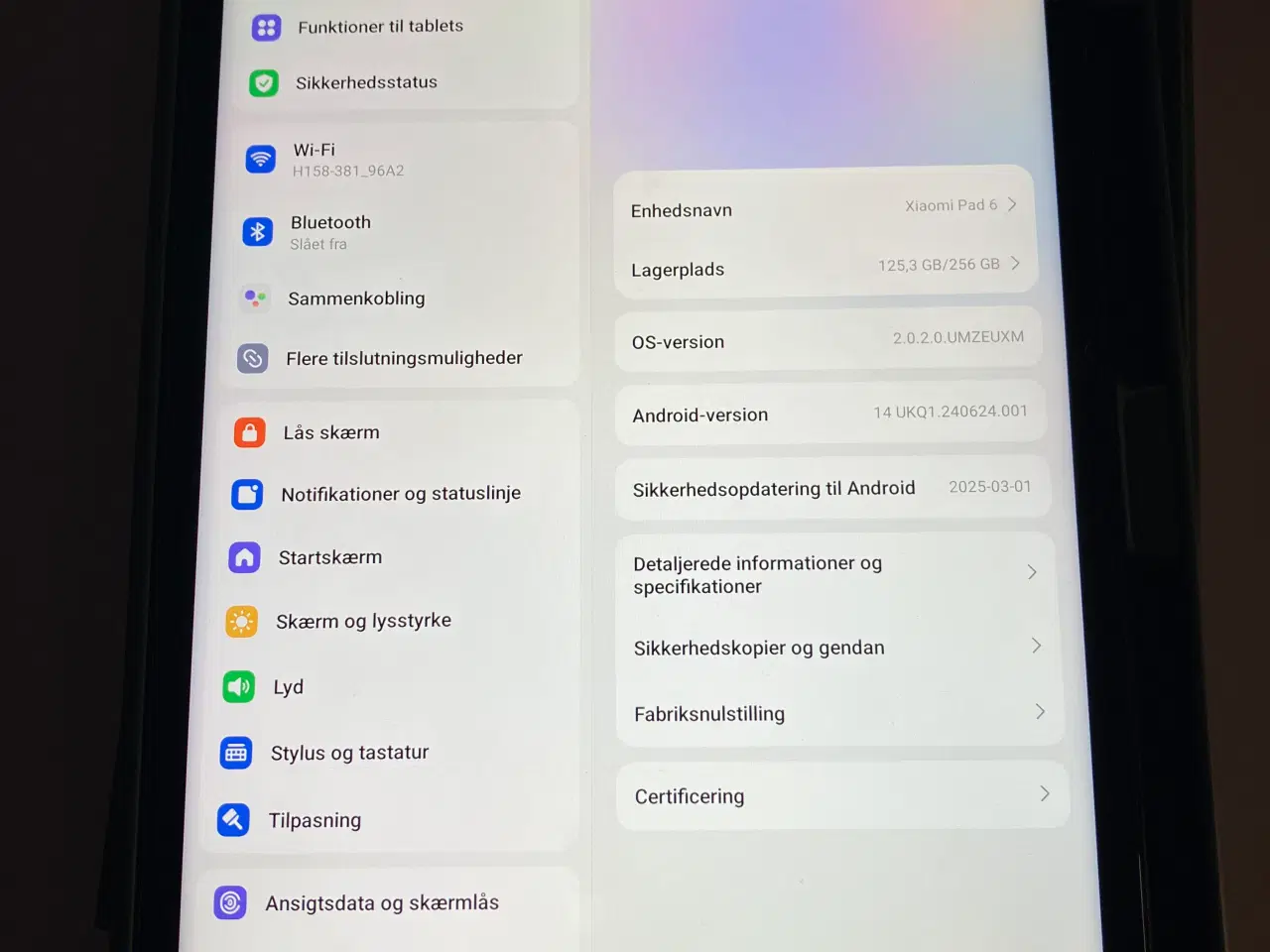Billede 1 - Xiaomi Pad 6 256GB/8GB - Gravity Grey 