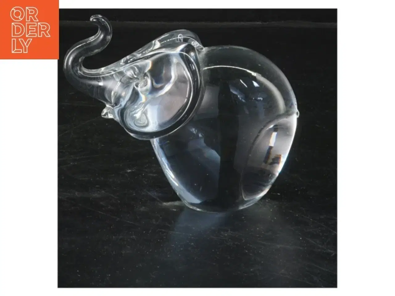 Billede 1 - Glaselefant (str. 12x8 cm)